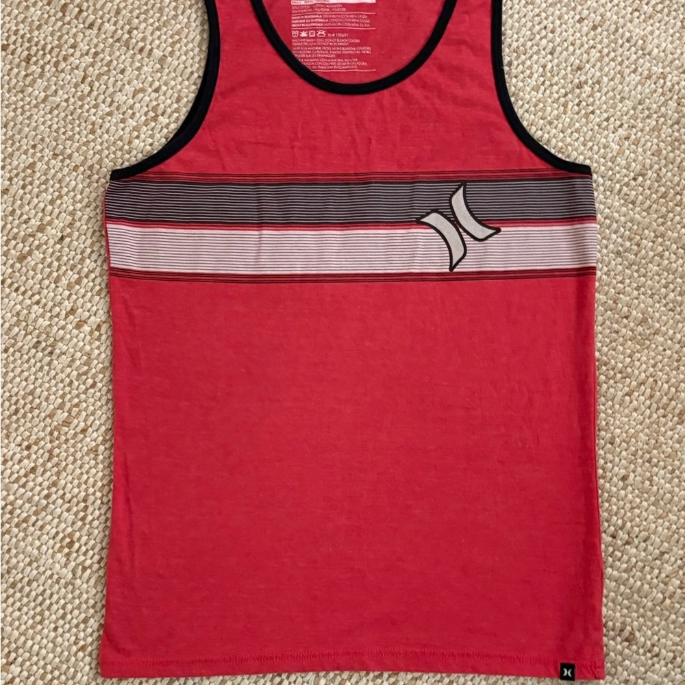 Hurley Tank Top Red Stripe Unisex Adult Small Athletic NWOT